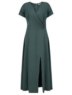 Dámske šaty SA562 tm. zelená - Karko