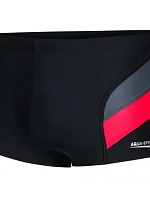 Pánske plavecké šortky Aron M.16 black-red - Aqua Speed