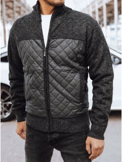 FashionStreet pánska prešívaná tmavosivá bunda TX4577