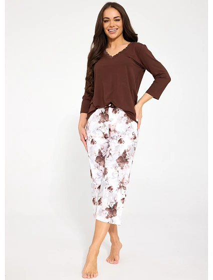 Pyžamo model 22383789 Colette 3/4 S–2XL - Cornette Pyžamo model 22383789 Colette 3/4 S–2XL - Cornette