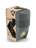 Odpadkové koše 25 l sortibox set4 ks sivý kameň detské