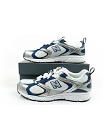 New Balance 408 pánske športové tenisky módne pohodlné biele strieborné