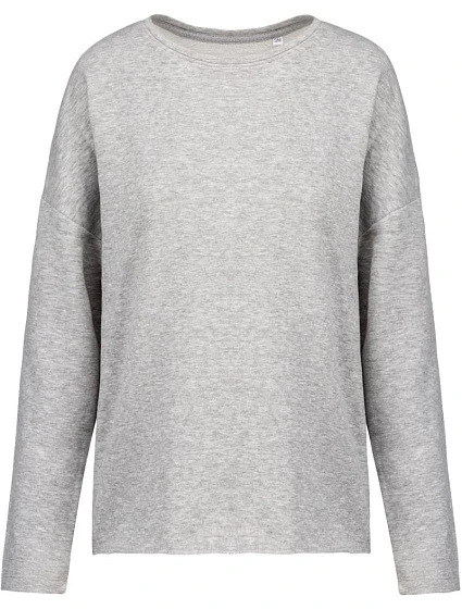 Kariban K 471 Dámska mikina oversize 20.K471 svetlosivá melírovaná Kariban K 471 Dámska mikina oversize 20.K471 svetlosivá melírovaná