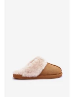 Dámské Pantofle s Kožešinou Camel model 21563577 - Boto