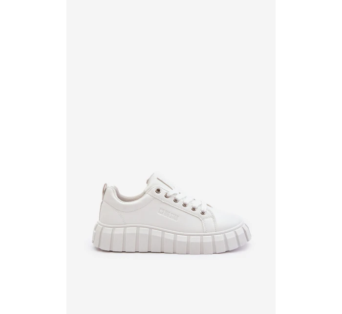 Ocieplane Sneakersy Damskie Big Star MM274616 Białe Ocieplane Sneakersy Damskie Big Star MM274616 Białe