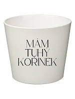 MÁM TUHÝ KOŘÍNEK - malý květináč