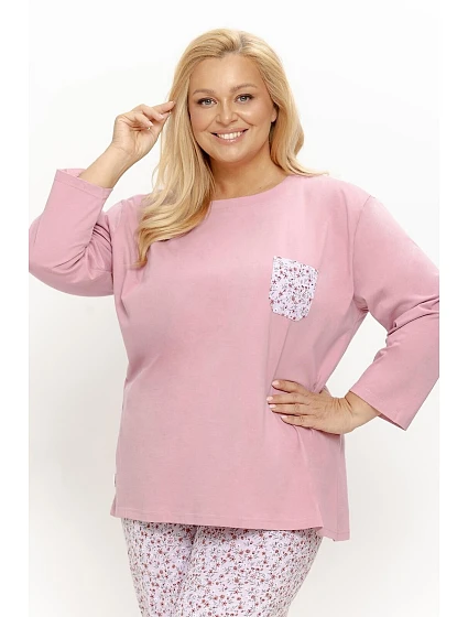 Pyžamo Taro 3656 Agnessa dlouhé rukávy 4XL–6XL Z26