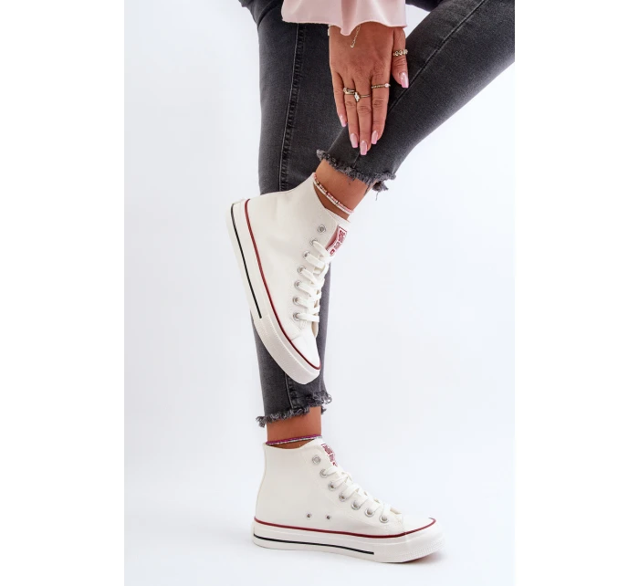 Dámské vysoké tenisky Big Star model 21654781 bílé - Big Star Shoes