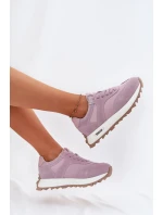Semišové Sneakersy Na Platformě Dámské Big Star model 21694489 HIPOLY SYSTEM Fialové - Big Star Shoes Semišové Sneakersy Na Platformě Dámské Big Star model 21694489 HIPOLY SYSTEM Fialové - Big Star Shoes