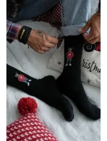 Pánské ponožky Medvídek V svetříku Černé