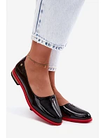 Kožené lakované baleríny Maciejka K7463-01 Černé