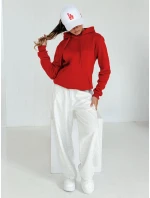 Dámská mikina s kapucí BASIC červená model 21962146 - Dstreet Dámská mikina s kapucí BASIC červená model 21962146 - Dstreet