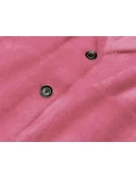 Krátky vlnený prehoz cez oblečenie typu alpaka v lososovej farbe (7108-1) Krátky vlnený prehoz cez oblečenie typu alpaka v lososovej farbe (7108-1)