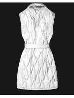 kamizelka z paskiem Goodlookin biała model 22037916 - S'WEST