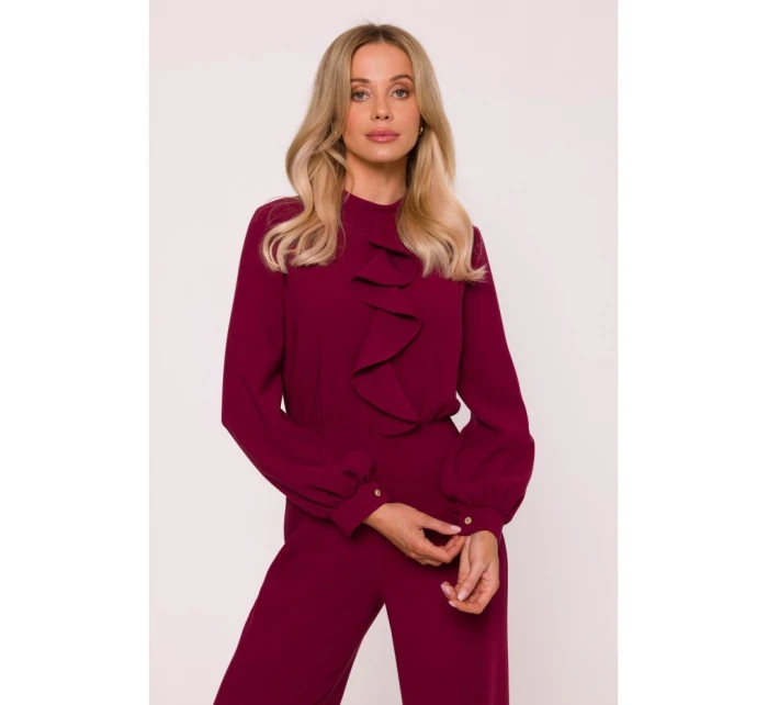 S420 Kombinéza s volánom - bordová S420 Kombinéza s volánom - bordová