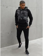 Pánska tmavosivá mikina FashionStreet BX5486