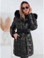 Dámská zimní bunda prošívaná s kapucí černá Dstreet model 21990463 - FashionStreet