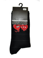 Pánske valentínske ponožky Bratex 424 Classic Men 39-46