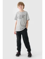 Chlapecké Kalhoty Černé model 21673411 - 4F Chlapecké Kalhoty Černé model 21673411 - 4F