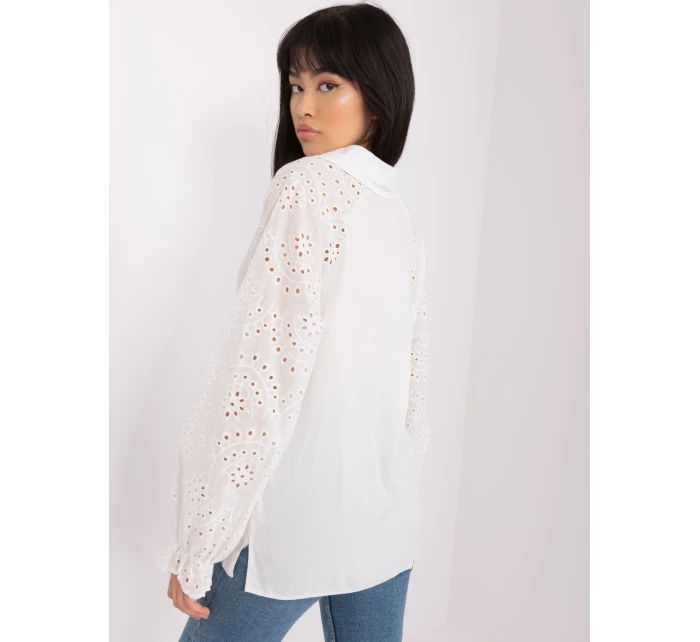 Bluzka LK BZ model 18650822 ecru - FPrice Bluzka LK BZ model 18650822 ecru - FPrice