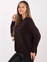 Mikina RV BL 5850.11X tmavohnedá