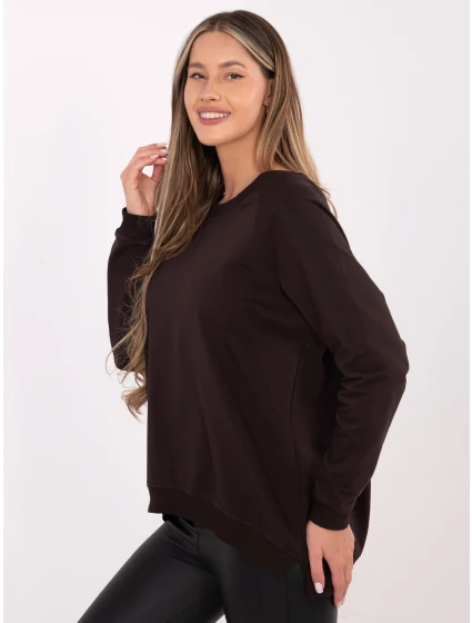 Mikina RV BL 5850.11X tmavohnedá