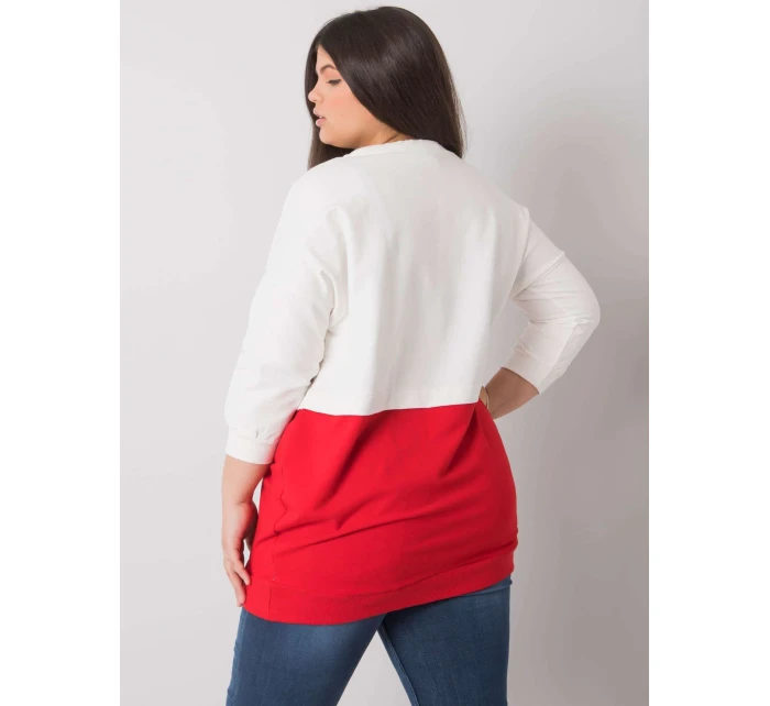 Mikina RV BL 6845.51P biela a červená