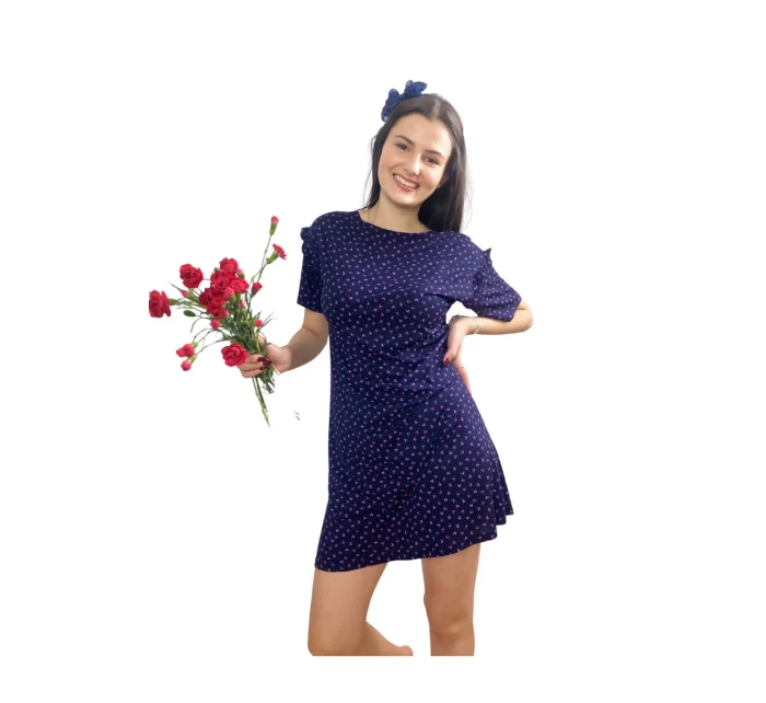 Dámská noční košile s krátkými rukávy model 15088545 - De Lafense Dámská noční košile s krátkými rukávy model 15088545 - De Lafense