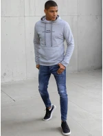 Pánská šedá mikina model 21966791 - Dstreet