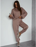 Komplet damski z kapturem cappuccino model 22352985 - FashionStreet Komplet damski z kapturem cappuccino model 22352985 - FashionStreet