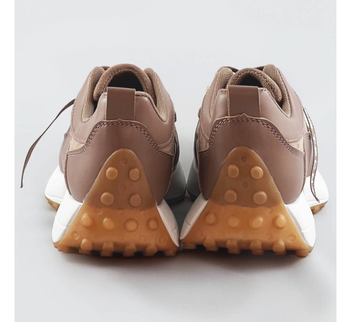 Hnedé športové topánky s retiazkou (N-206)