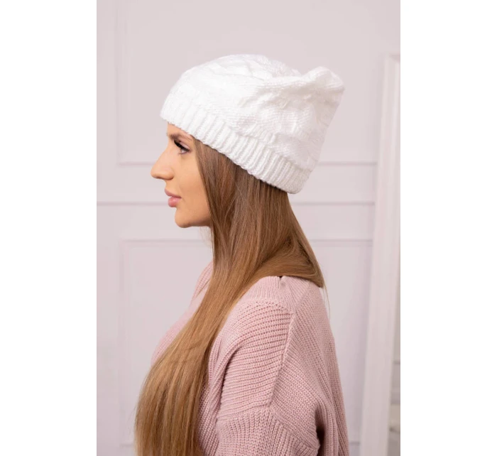 Dámska čiapka Nastia K373 biela