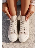 Dámské Tenisky Zateplené Z Eko Kůže Růžové Big Star model 21669440 - Big Star Shoes