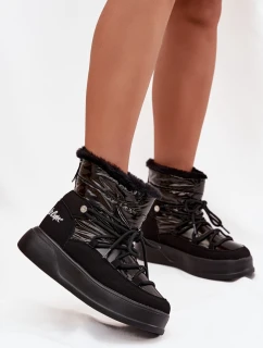 Dámské zimní boty na platformě Lee Cooper LCJ 25 03 3814 Černé