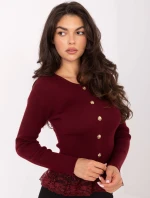 Sveter PM SW YIS1027.85 bordový