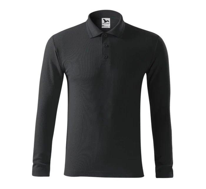 Pánské polo triko Pique Polo LS M model 21105548 Tmavě šedá - Malfini Pánské polo triko Pique Polo LS M model 21105548 Tmavě šedá - Malfini