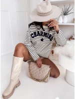 Dámský pruhovaný svetr AURORA navy blue Dstreet model 21970879 - FashionStreet