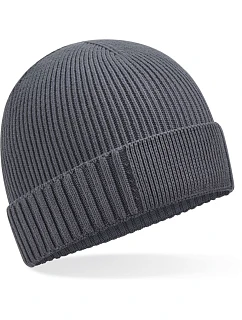 B Pletená čepice Organic Patch 53. graphite grey model 22433284 - Beechfield