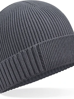 B Pletená čepice Organic Patch 53. graphite grey model 22433284 - Beechfield