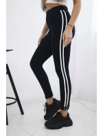 Nohavice s dvoma lampášmi tmavomodré