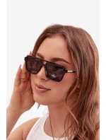 Dámské sluneční brýle se zlatým detailem Černé