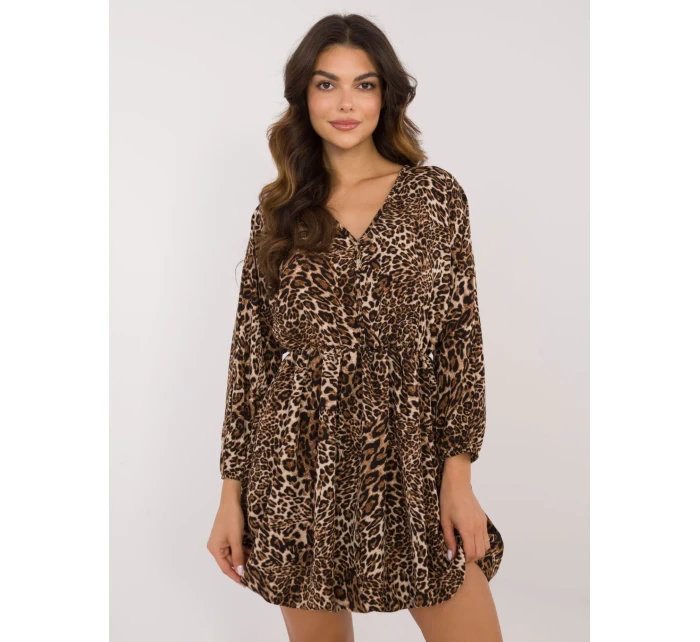 Šaty DHJ SK 19861 2.02 čierno-béžové