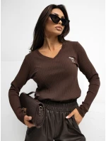 Bluzka RV BZ model 21777619 ciemny brązowy - FPrice Bluzka RV BZ model 21777619 ciemny brązowy - FPrice