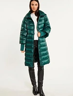 Dámsky páperový kabát s prešívaním Bottle 230-009 Dark Green - Monnari