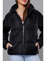 Čierna prechodná bunda s prešívanými rukávmi (5M3113-392) Čierna prechodná bunda s prešívanými rukávmi (5M3113-392)