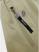 Tenký béžový dámský kabát s ohrnutými rukávy model 19761498 - Glakate