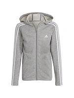 Mikina Adidas Essentials s 3 prúžkami a zipsom Jr IC3635