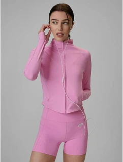 Dámska tréningová mikina so štíhlym strihom z rýchloschnúceho materiálu 4F 4FRSS26TFSWF0949-56S
