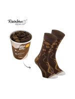 Dúhové ponožky Americká káva 1 pár