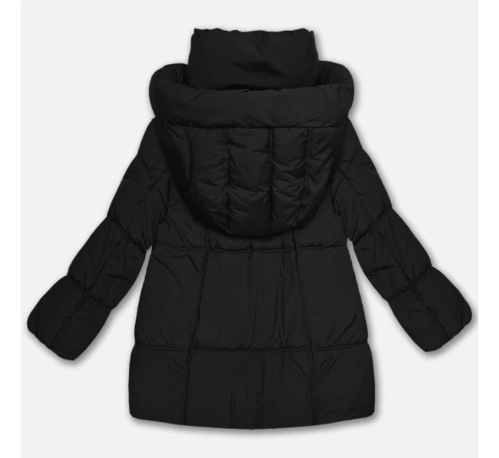 damska kurtka oversize czarna model 21725741 - S'WEST damska kurtka oversize czarna model 21725741 - S'WEST